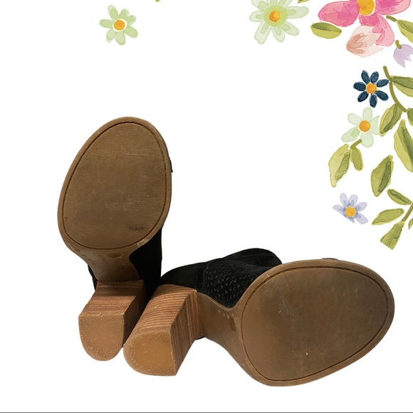 Lucky Brand Open Toe Booties in good condition perfect for Fall! - Picture 5 of 6